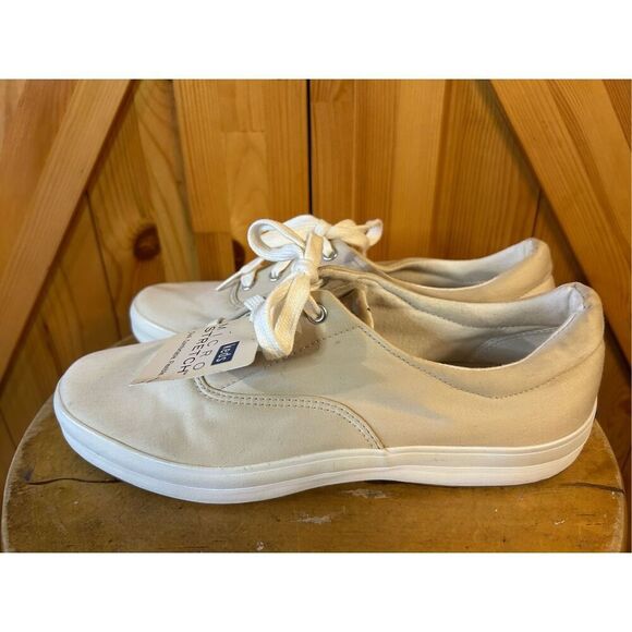 Keds Classic Canvas Sneakers Comfort Lace Nature-Tan Women US 9 NWT - Picture 3 of 9